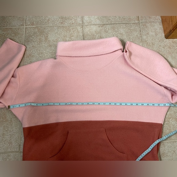 Carve Designs ROWAYTON COLORBLOCK COWL Neck Pullover Sweater, Size Large - Picture 7 of 9